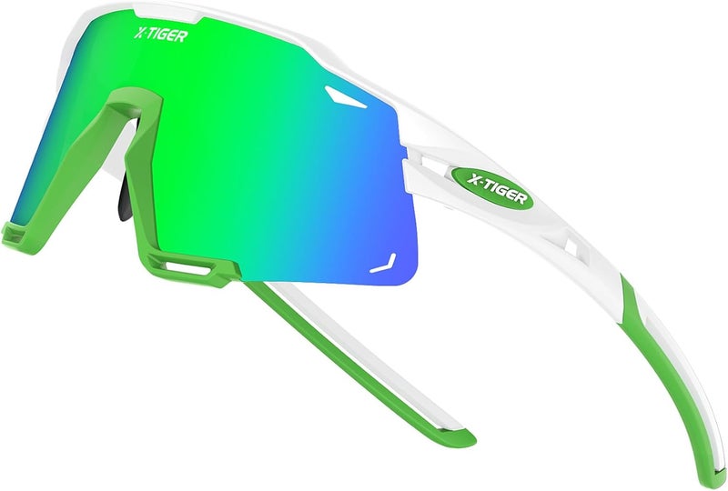Xtiger Polarized Kids Sunglasses Youth Baseball Sunglasses UV400 Boys Girls Sports Sun Glasses for Softball Cycling Scooter - Image 1
